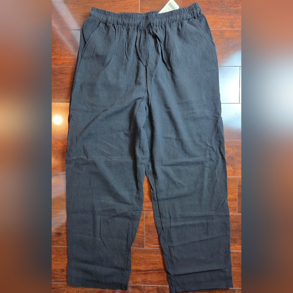 Men's Black Yoga Beach Pants NWT